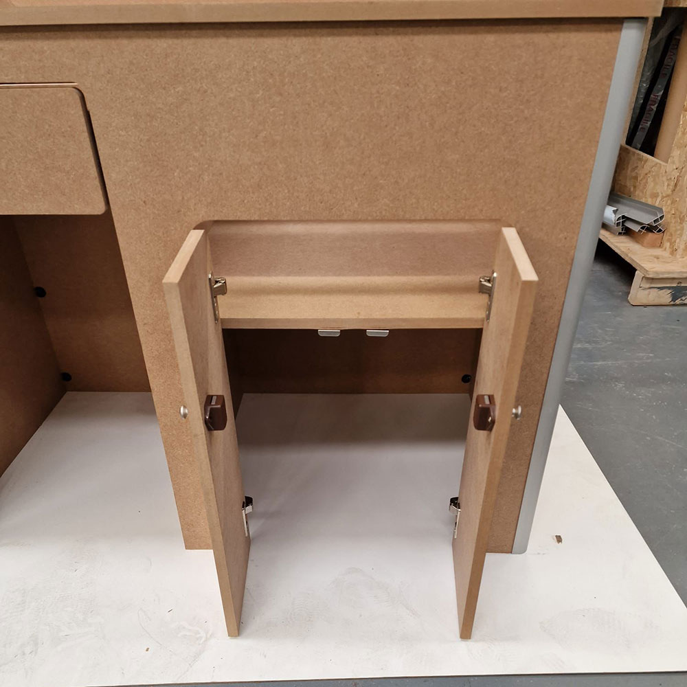 Budget MDF kitchen pod cut or uncut worktop 2