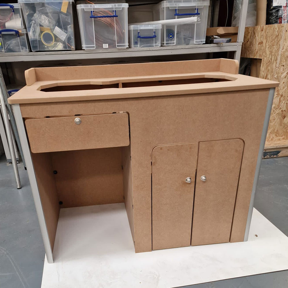 Budget MDF kitchen pod cut or uncut worktop 4