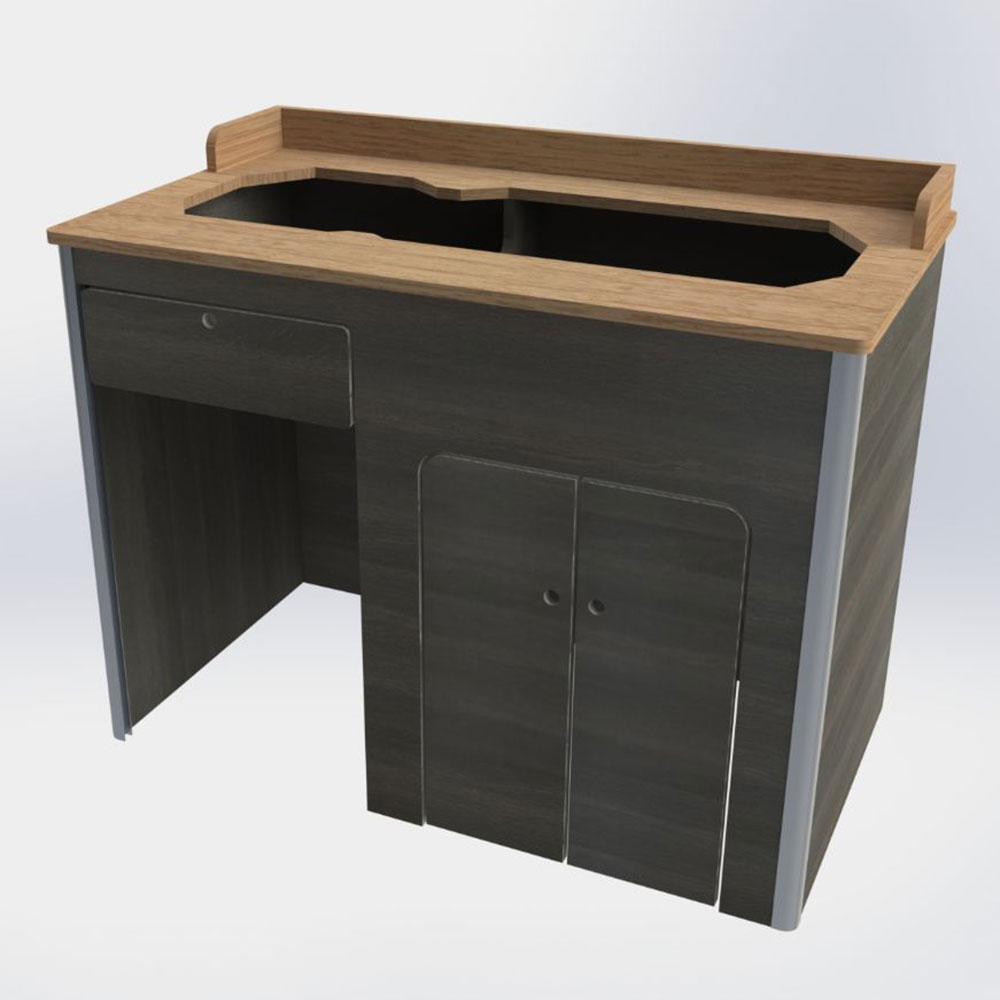 Light weight PLY Kitchen Pod cut or uncut for Dometic 9222 Hob Sink 1